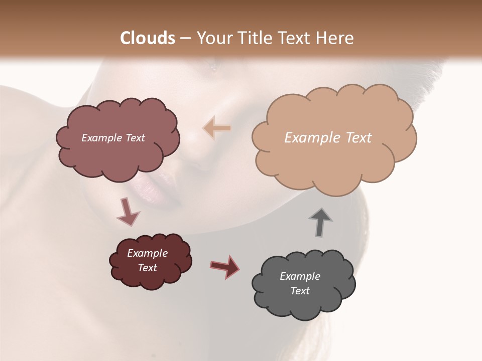 Clean Complexion Blond Hair PowerPoint Template