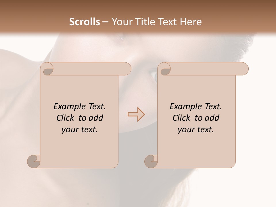 Clean Complexion Blond Hair PowerPoint Template