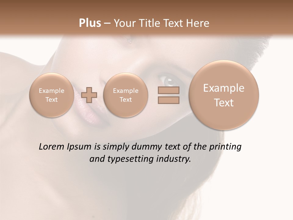 Clean Complexion Blond Hair PowerPoint Template