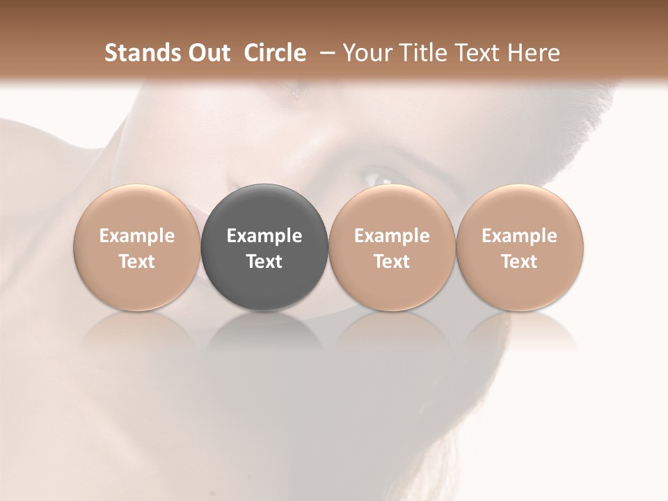 Clean Complexion Blond Hair PowerPoint Template