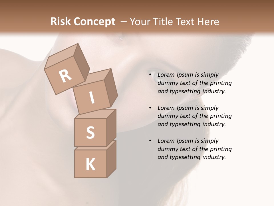 Clean Complexion Blond Hair PowerPoint Template