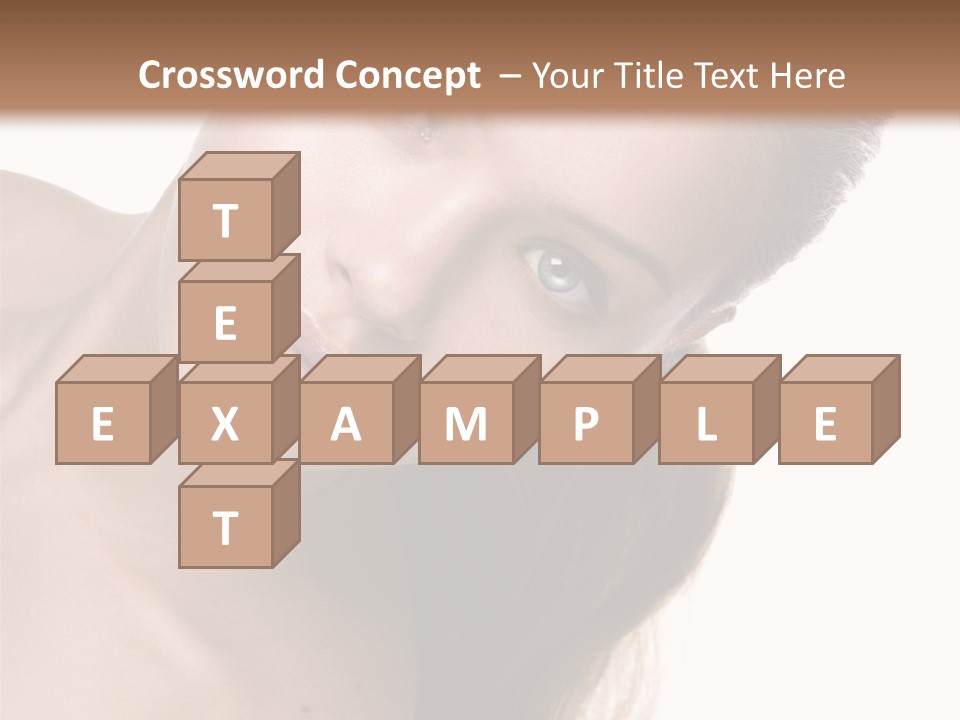 Clean Complexion Blond Hair PowerPoint Template