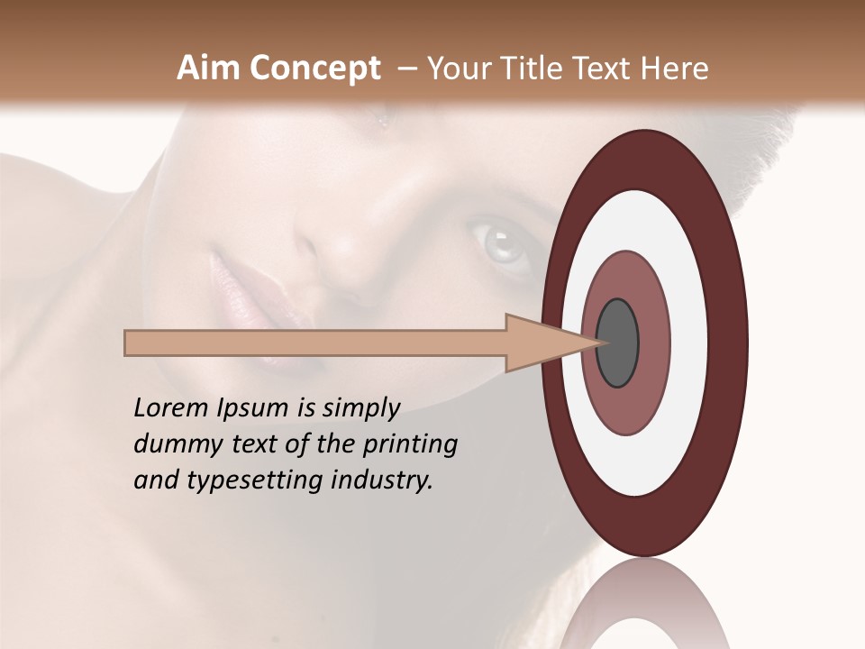 Clean Complexion Blond Hair PowerPoint Template