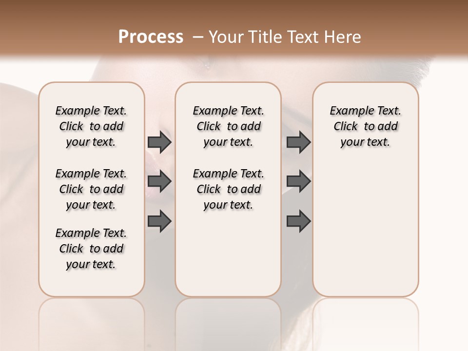Clean Complexion Blond Hair PowerPoint Template