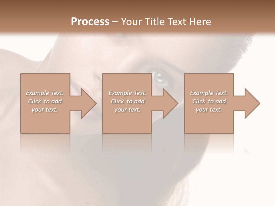 Clean Complexion Blond Hair PowerPoint Template