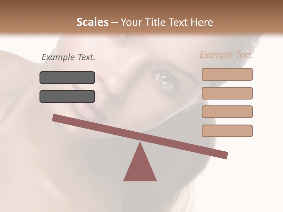 Clean Complexion Blond Hair PowerPoint Template