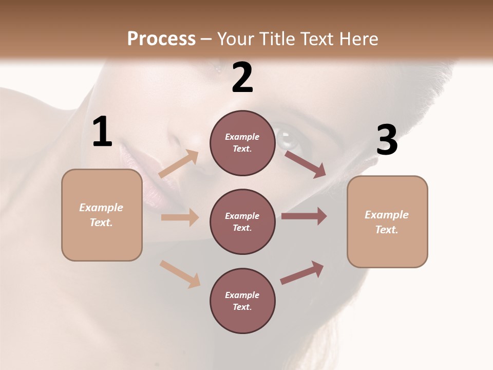 Clean Complexion Blond Hair PowerPoint Template