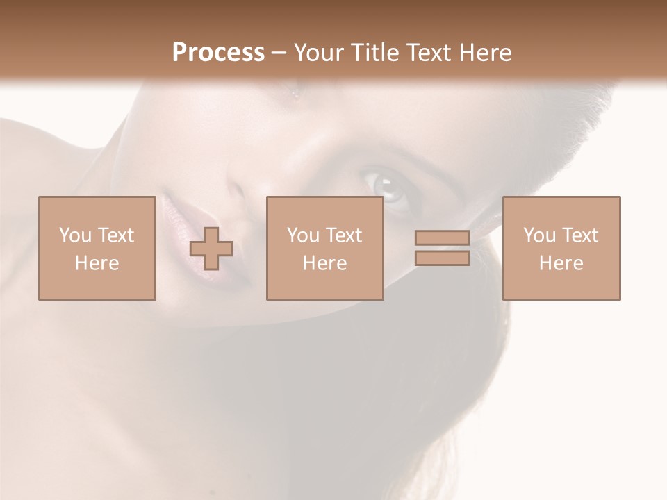 Clean Complexion Blond Hair PowerPoint Template