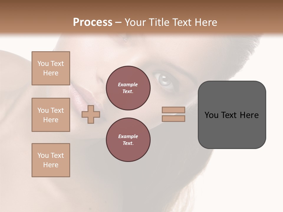 Clean Complexion Blond Hair PowerPoint Template