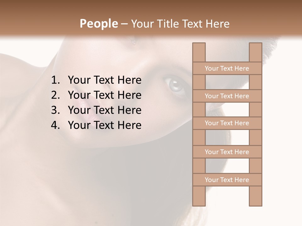 Clean Complexion Blond Hair PowerPoint Template