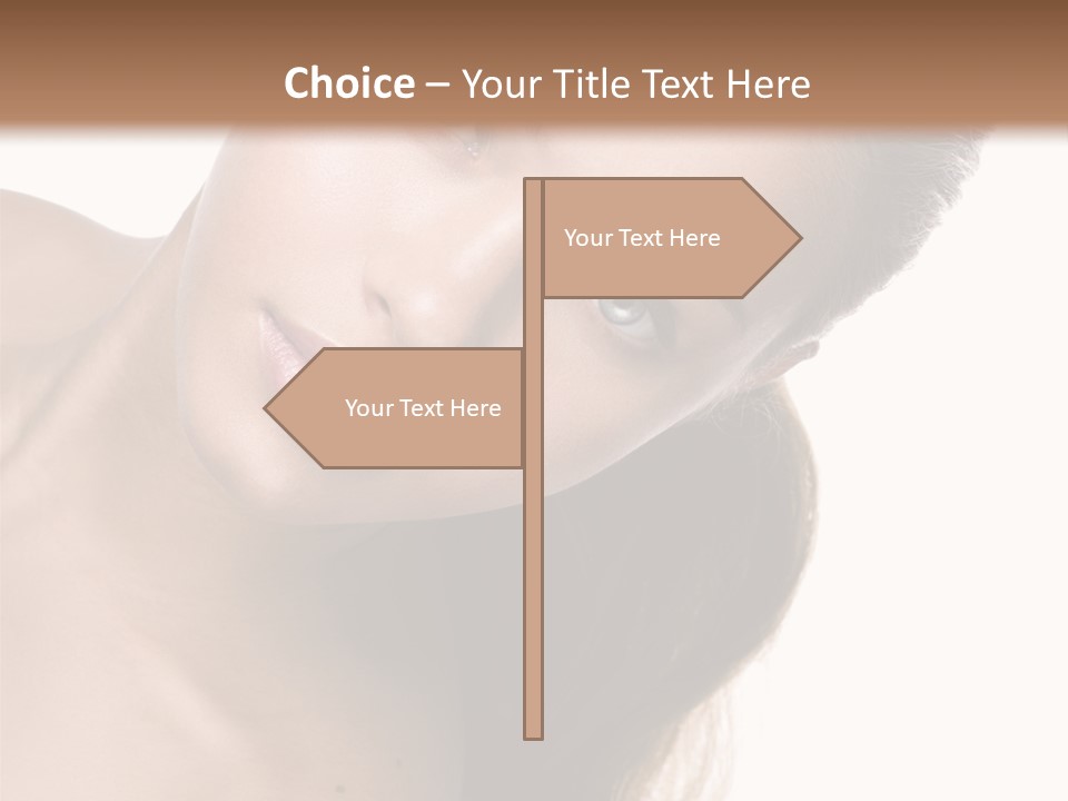 Clean Complexion Blond Hair PowerPoint Template