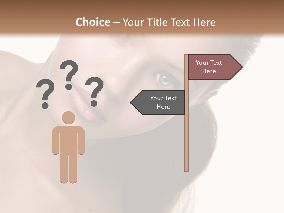 Clean Complexion Blond Hair PowerPoint Template