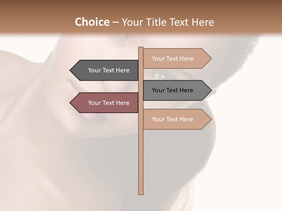 Clean Complexion Blond Hair PowerPoint Template