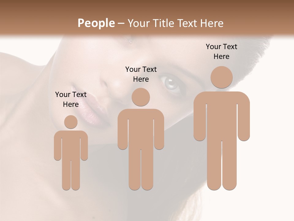 Clean Complexion Blond Hair PowerPoint Template