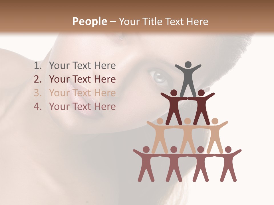 Clean Complexion Blond Hair PowerPoint Template