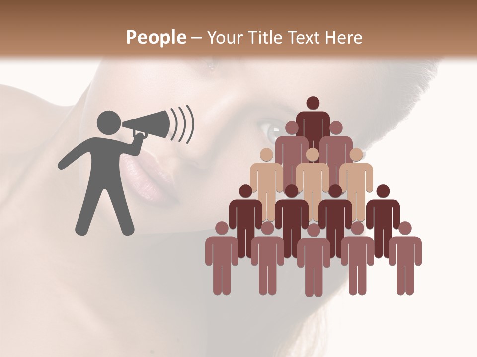 Clean Complexion Blond Hair PowerPoint Template