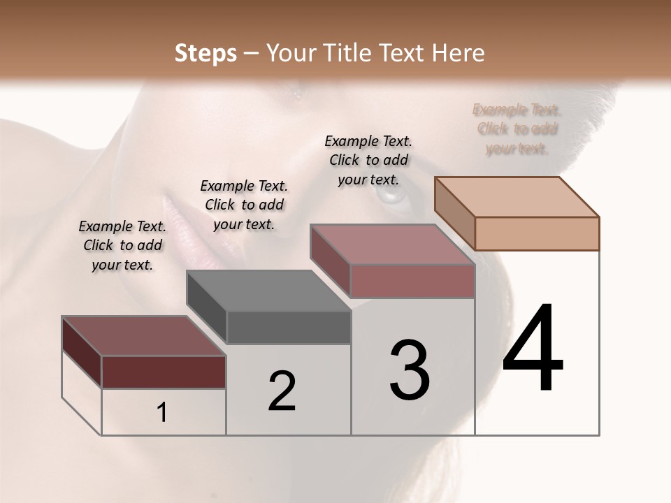 Clean Complexion Blond Hair PowerPoint Template