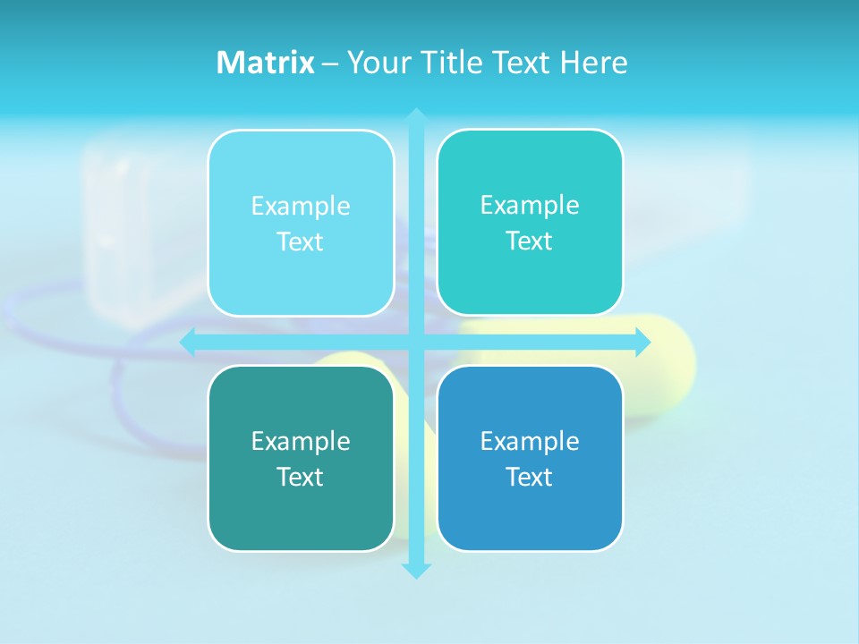 Soft Earplugs Yellow PowerPoint Template