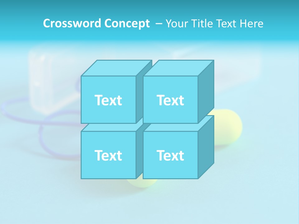 Soft Earplugs Yellow PowerPoint Template