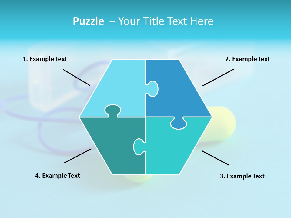 Soft Earplugs Yellow PowerPoint Template