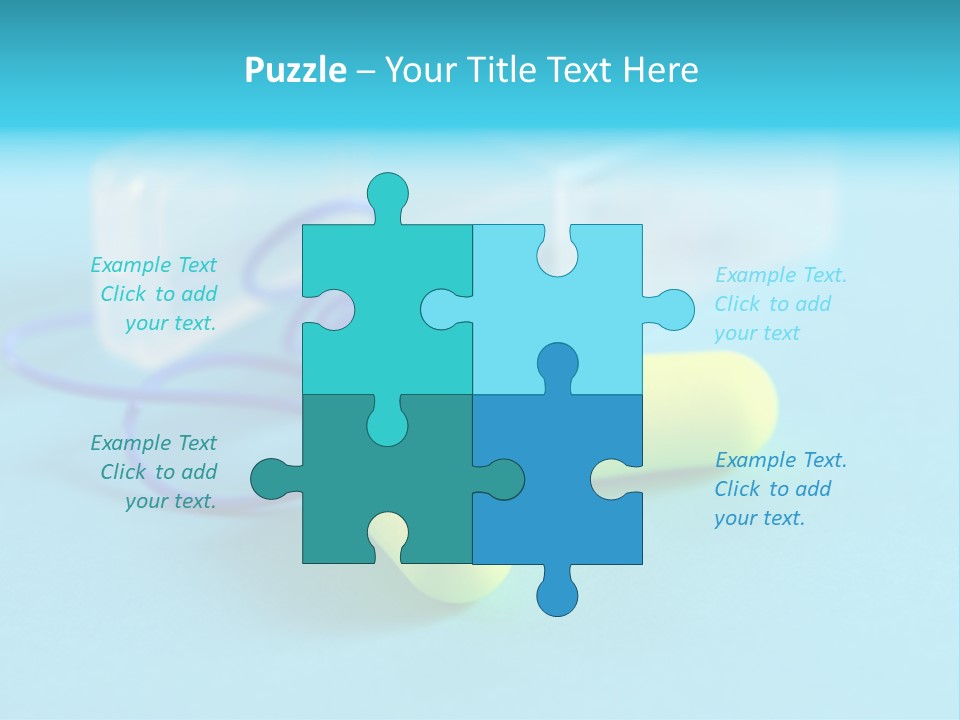 Soft Earplugs Yellow PowerPoint Template