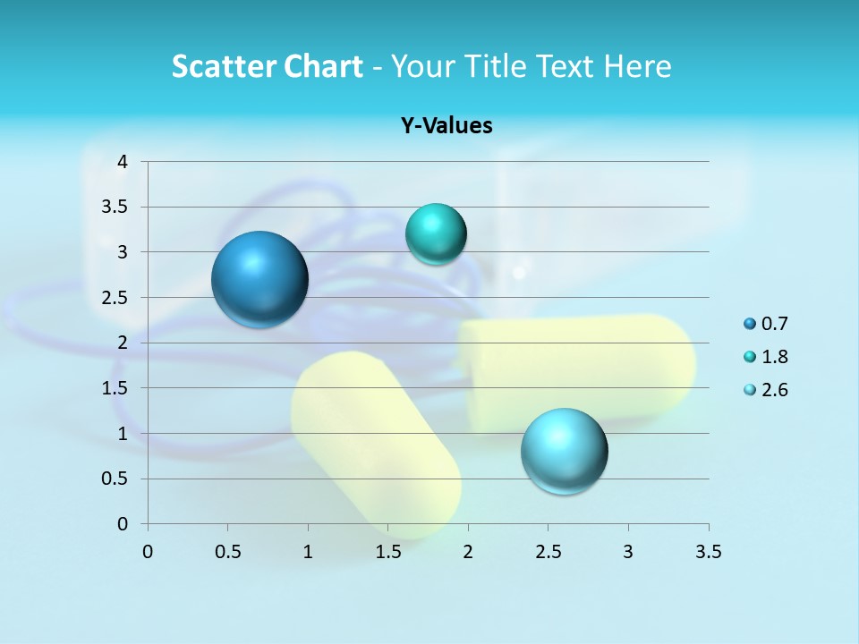 Soft Earplugs Yellow PowerPoint Template