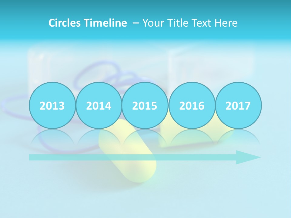 Soft Earplugs Yellow PowerPoint Template