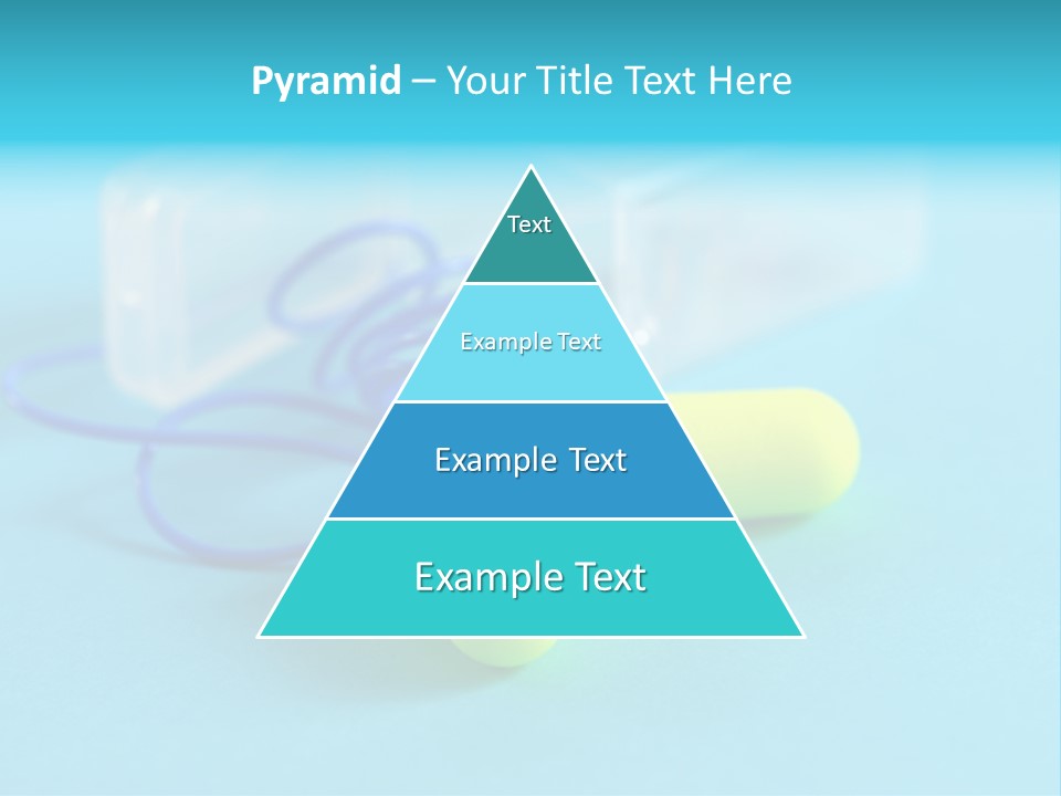 Soft Earplugs Yellow PowerPoint Template