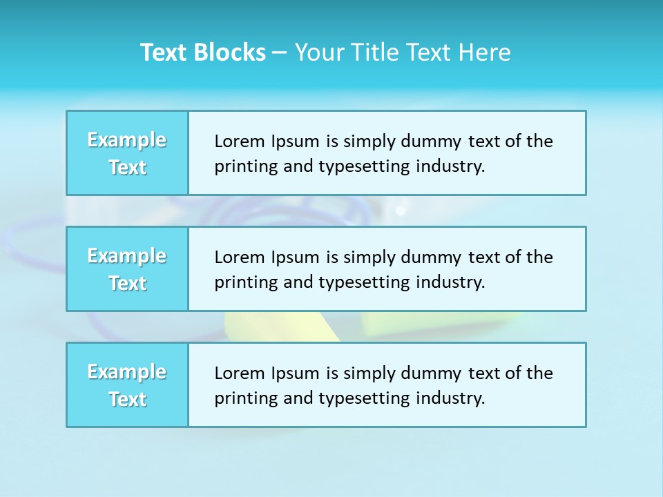 Soft Earplugs Yellow PowerPoint Template
