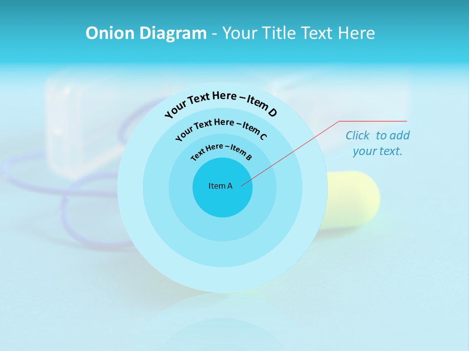 Soft Earplugs Yellow PowerPoint Template
