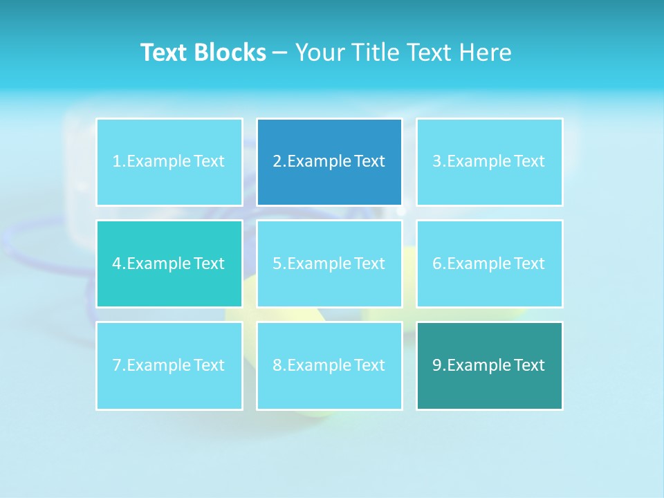 Soft Earplugs Yellow PowerPoint Template