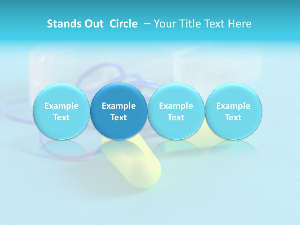 Soft Earplugs Yellow PowerPoint Template