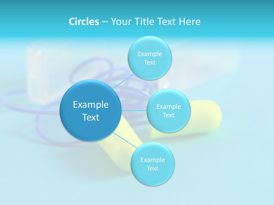 Soft Earplugs Yellow PowerPoint Template