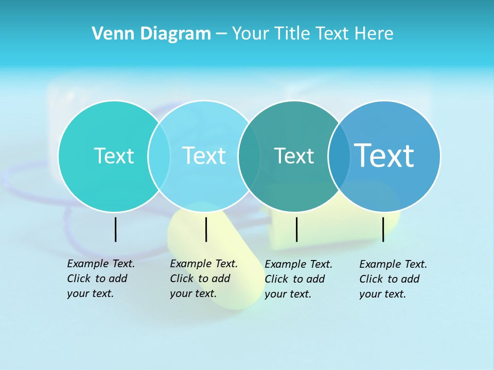 Soft Earplugs Yellow PowerPoint Template