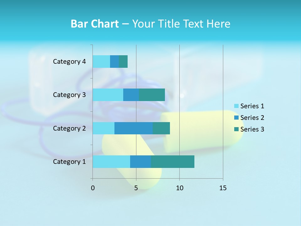 Soft Earplugs Yellow PowerPoint Template