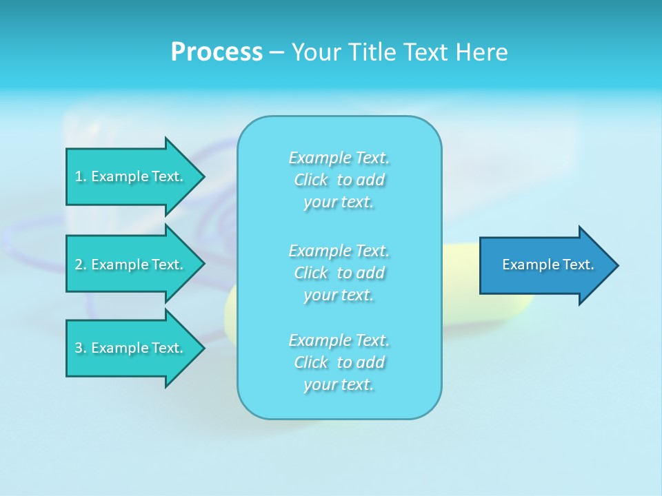 Soft Earplugs Yellow PowerPoint Template