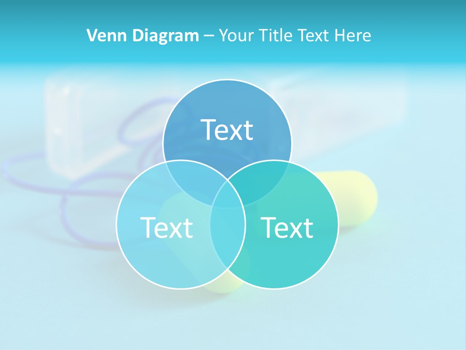Soft Earplugs Yellow PowerPoint Template