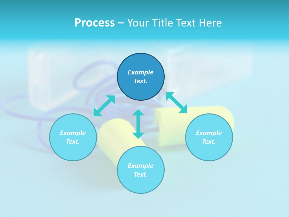 Soft Earplugs Yellow PowerPoint Template