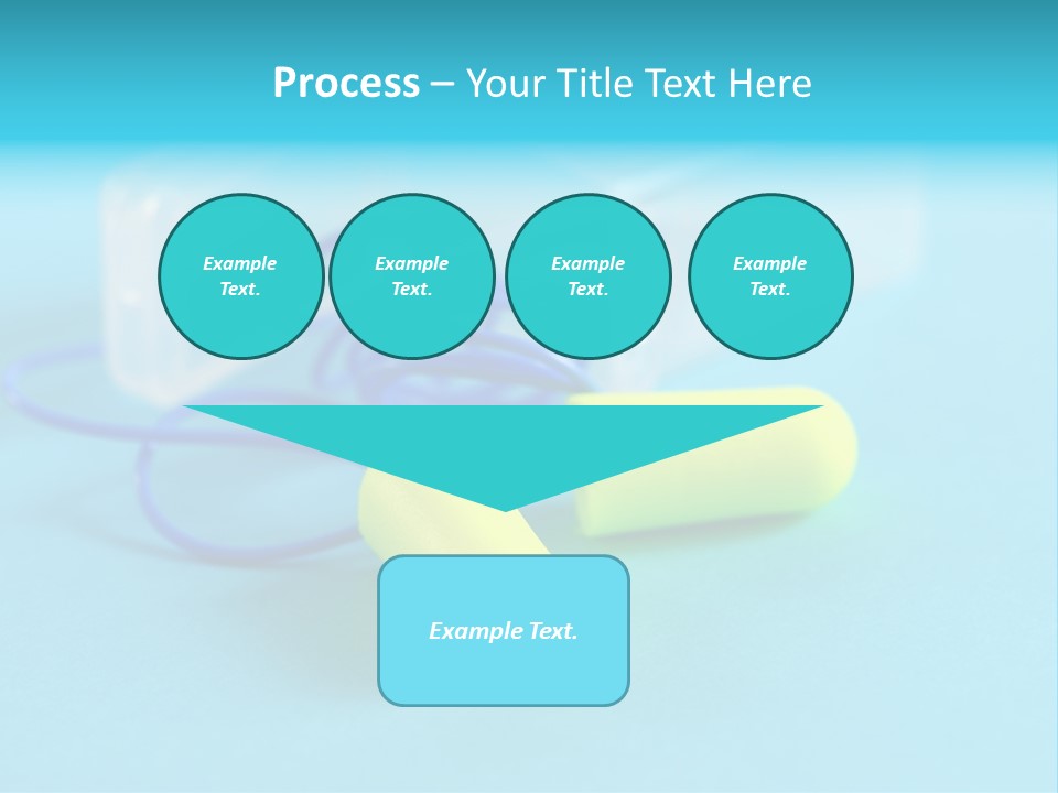 Soft Earplugs Yellow PowerPoint Template