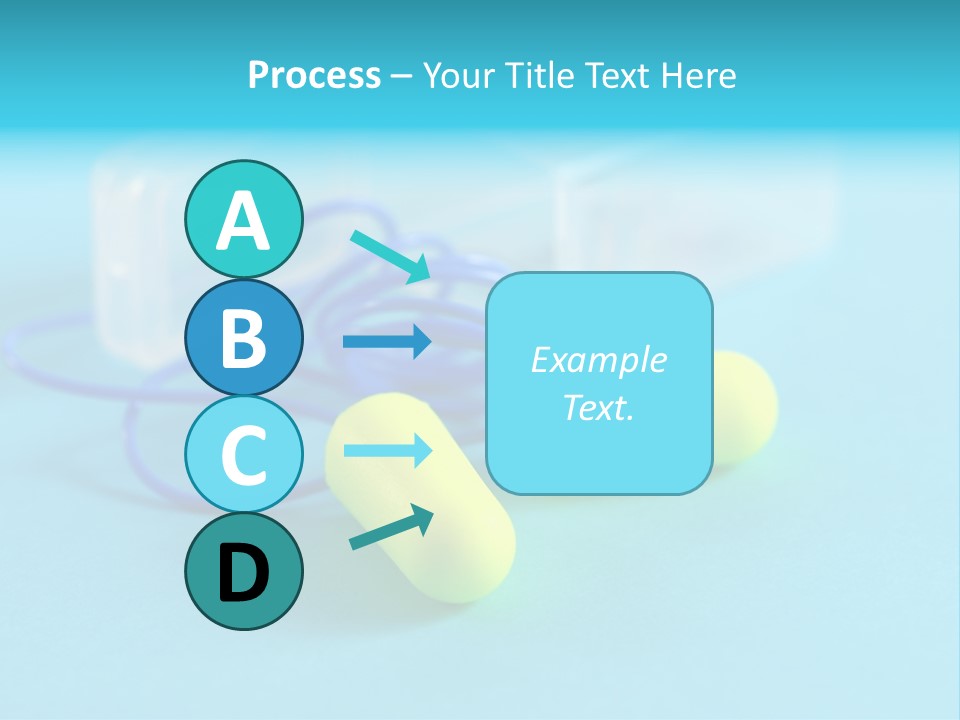 Soft Earplugs Yellow PowerPoint Template
