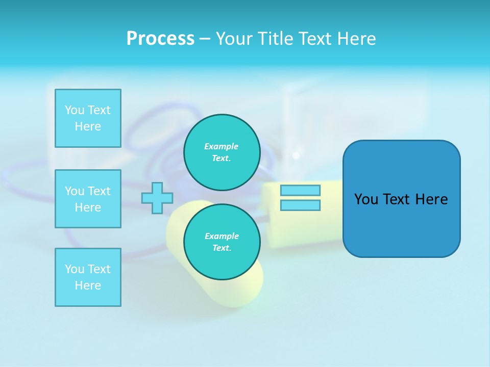 Soft Earplugs Yellow PowerPoint Template