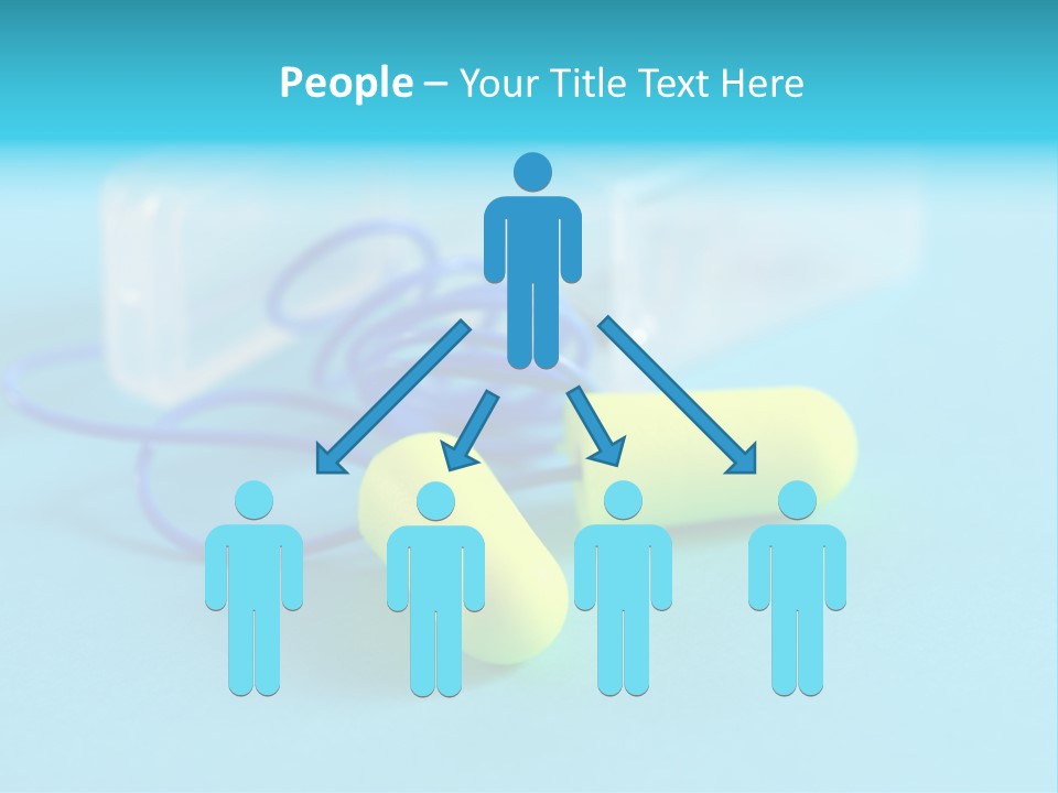 Soft Earplugs Yellow PowerPoint Template