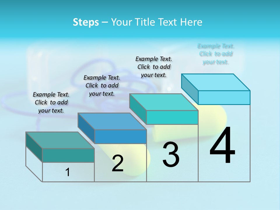 Soft Earplugs Yellow PowerPoint Template