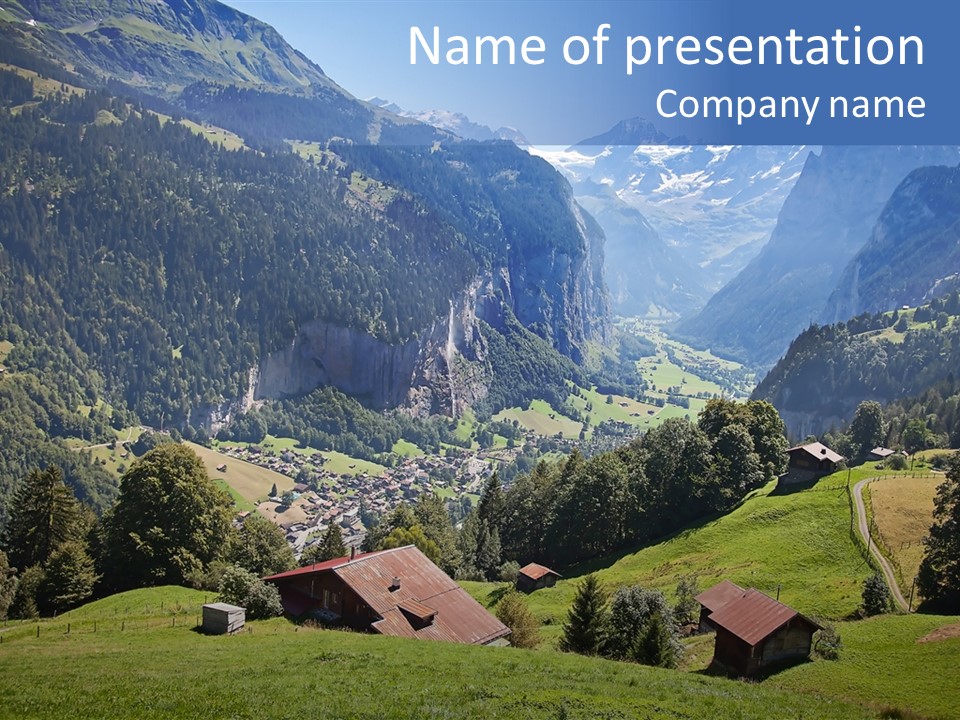 Visit Tourism Peak PowerPoint Template