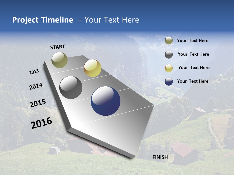 Visit Tourism Peak PowerPoint Template
