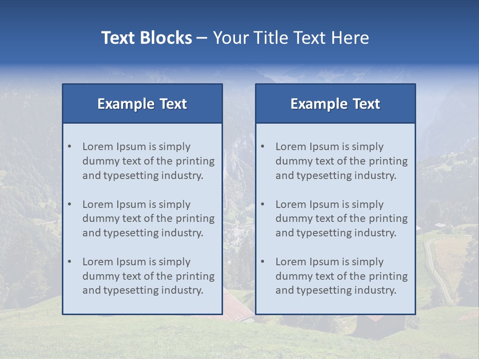 Visit Tourism Peak PowerPoint Template