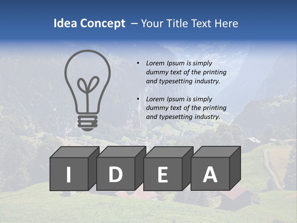 Visit Tourism Peak PowerPoint Template