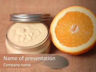 Burlap Cream Spa PowerPoint Template