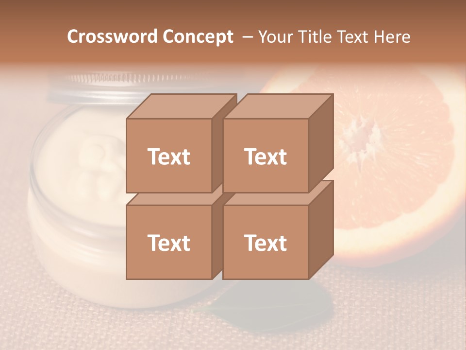 Burlap Cream Spa PowerPoint Template