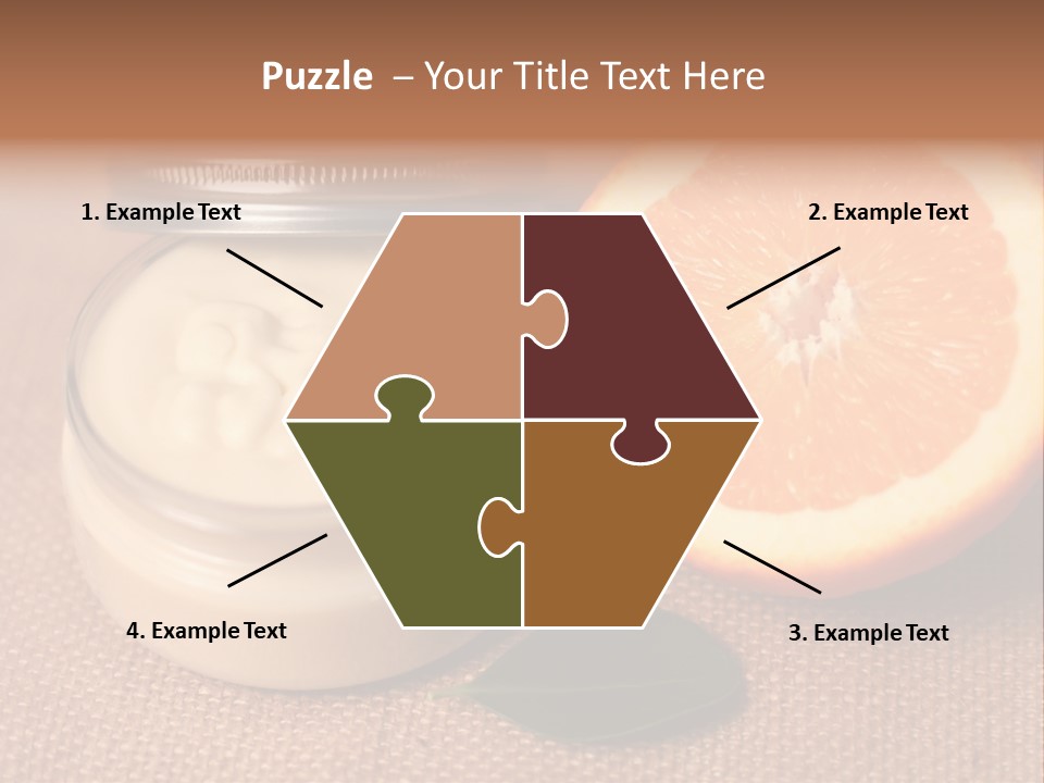 Burlap Cream Spa PowerPoint Template